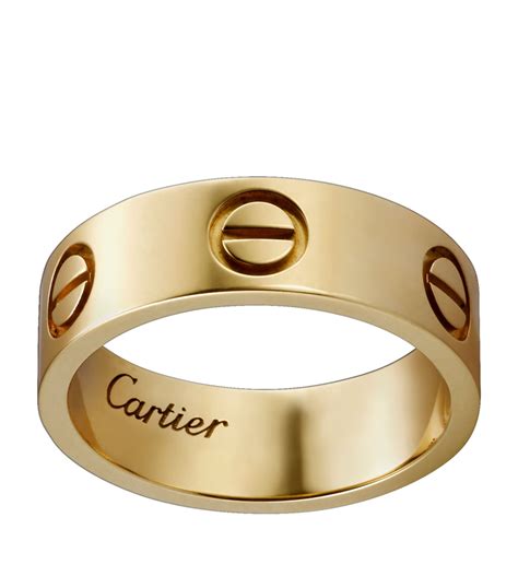 cartier yellow gold ring